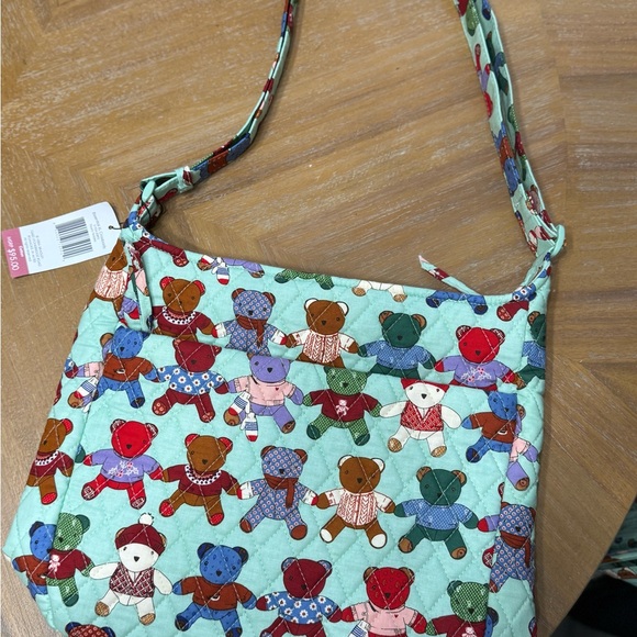 Vera Bradley Toasty Teddies Essential XL Crossbody Shoulder Bag - Picture 1 of 6